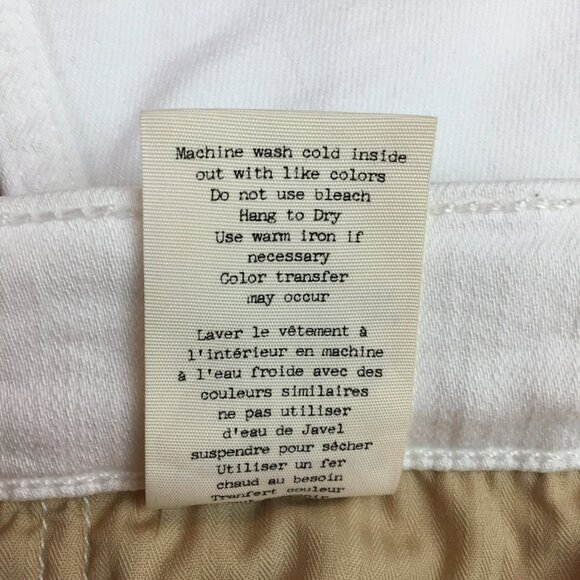 Rag & Bone White Fit 2 Slim Leg Standard Issue Jeans Mens 31 Buttonfly Aged Brig - Picture 15 of 15